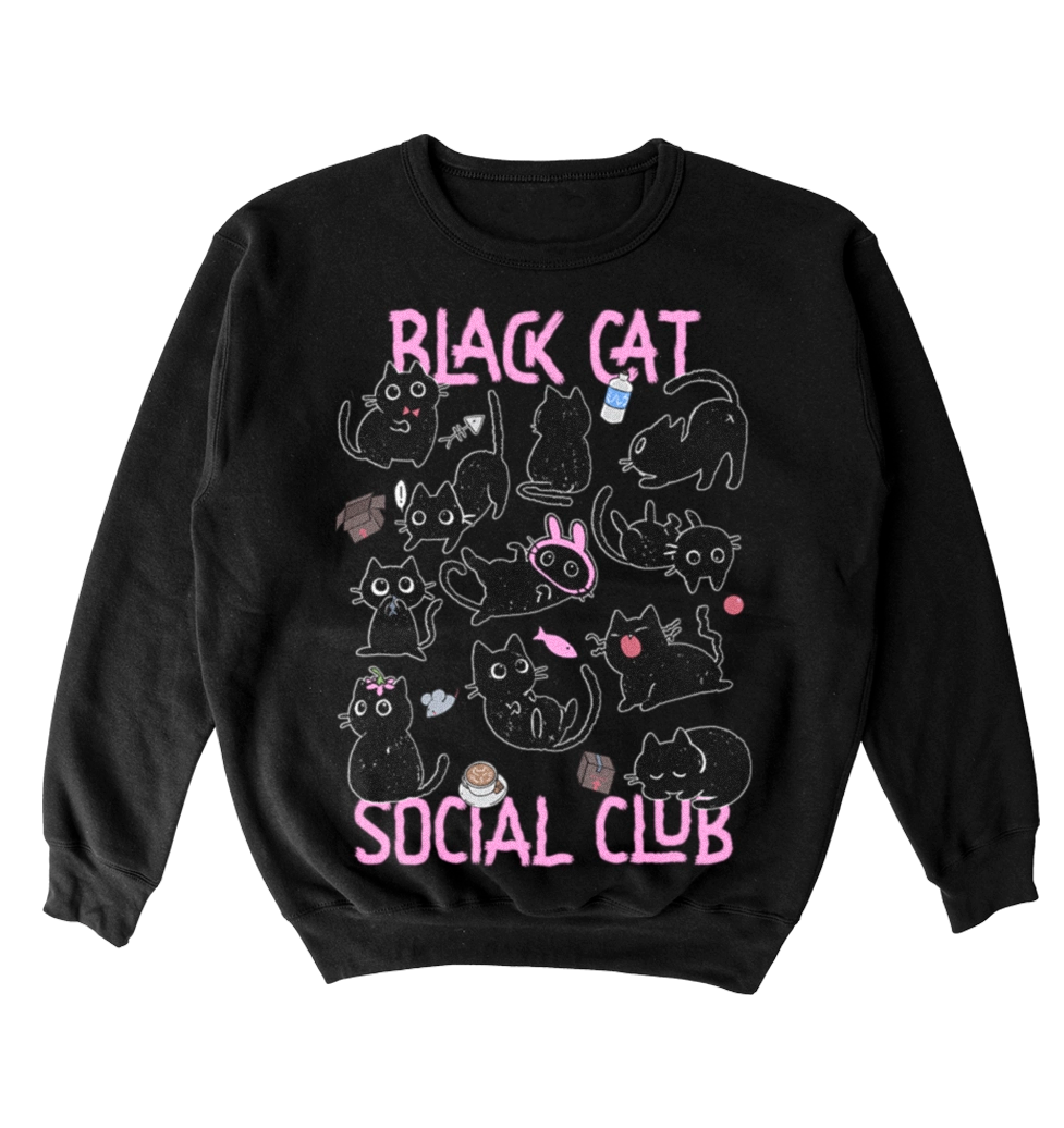Poleron Black Cat Social Club
