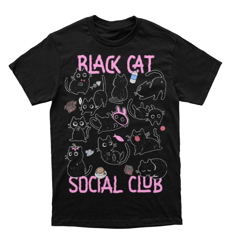 Polera Black Cat Social Club
